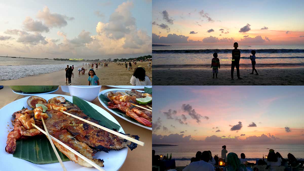 Pantai Jimbaran Bali Sunset And Hidangan Seafood Bakar